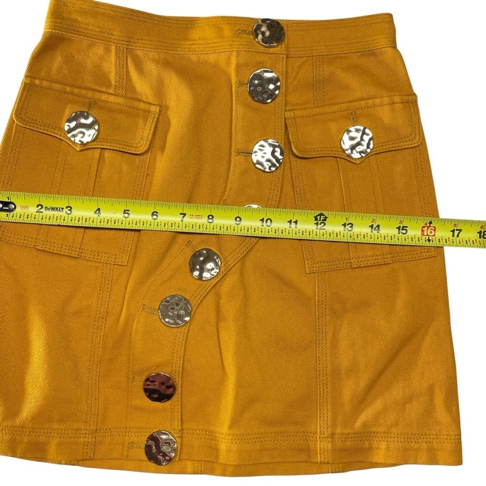 ACLER Etchells Denim Skirt In Yellow Size US 2 - Picture 7 of 11